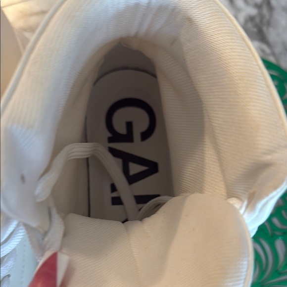 Ganni White Sneakers High-Top Sold out in stores Women’s Sz 9 or 39 Authentic - Picture 16 of 17